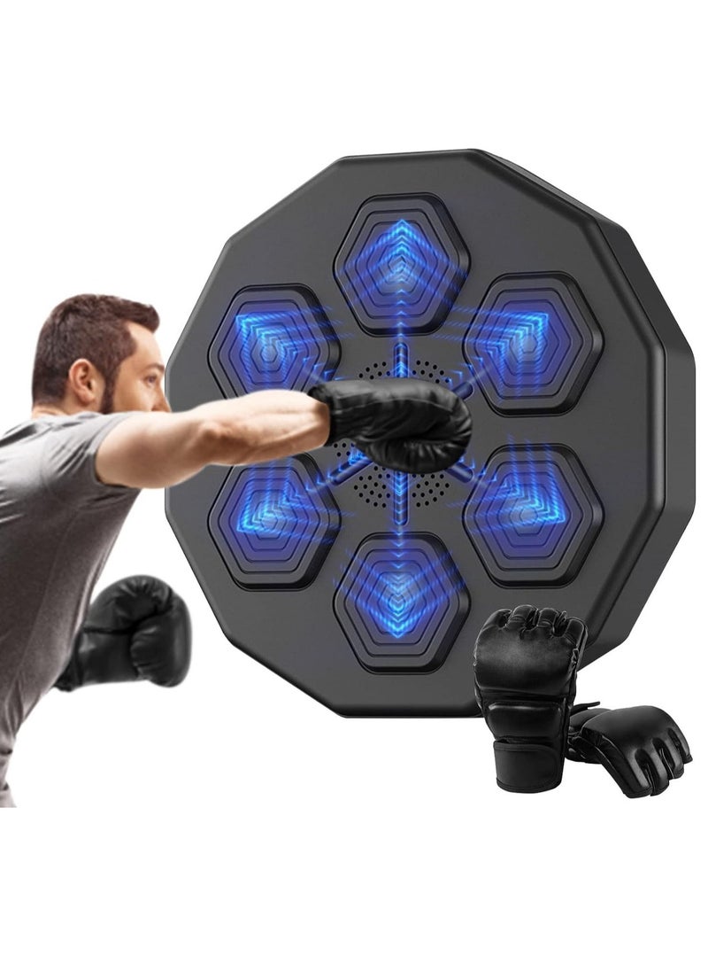 Generic - Electronic Music Boxing Machine – Bluetooth Smart Wall-Mounted Punching Pad with Boxing Gloves for Interactive Workouts - Image 1