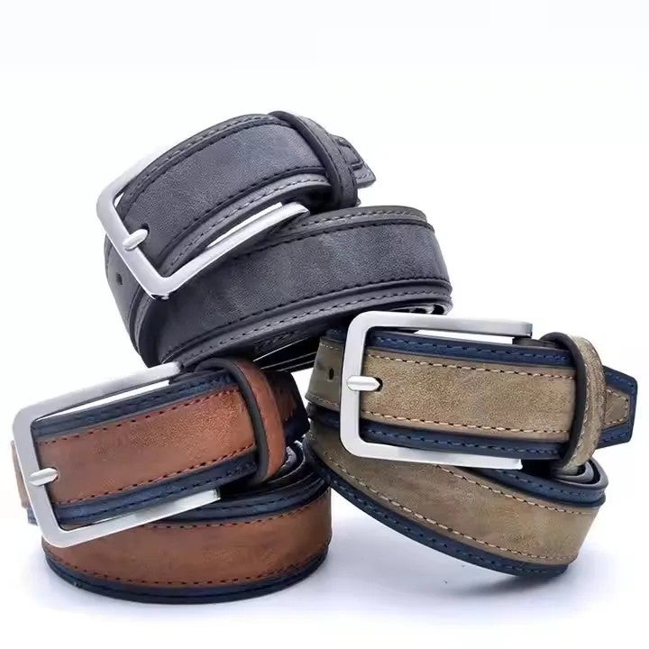 Bluejw Adjustable PU Leather Waist Trimmer for Men - Casual Waist Support Belt - Image 5