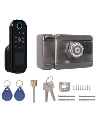 Tuya WiFi No Wiring Waterproof Fingerprint Lock Digital Code Electronic Door Lock For Home Security Compatible with Google Home Amazon Alexa - pzsku/Z38CC4FBF900BAE844448Z/45/_/1739281939/f1a227da-9d76-4d7e-ac90-96235c114e54
