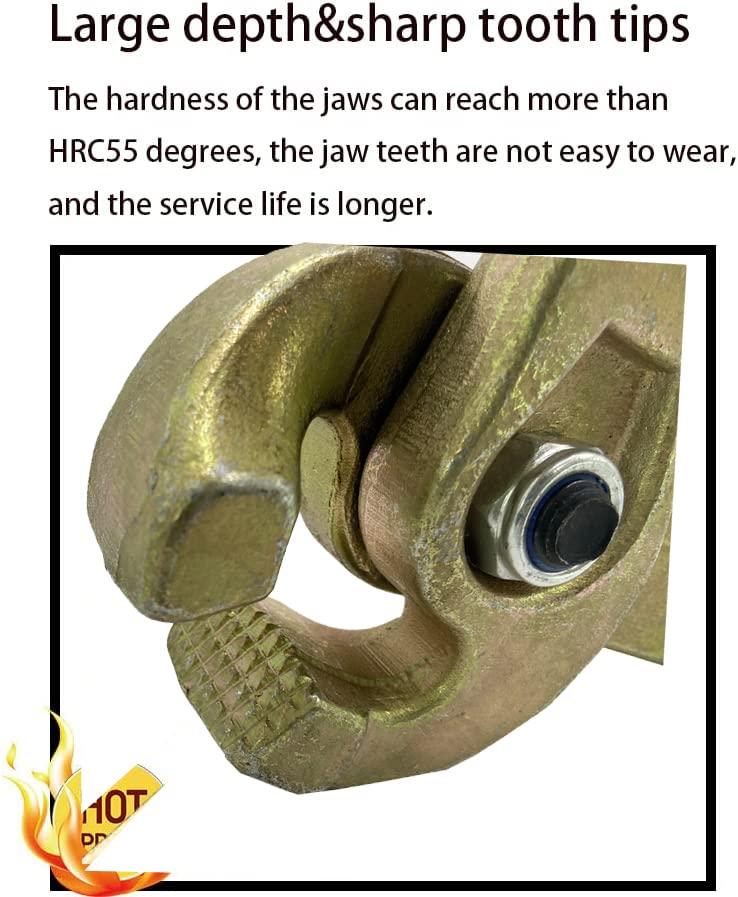 Jiaroutk 3 Ton Auto Body Pulling Clamp Jiaroutk SelfTightening Scissor Clamp Serrated Jaw Pulling Auto Body Repair Pulling Pull Clamp Body Repair - Image 5