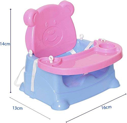 Goyal's 6-in-1 Baby Booster Seat Cum Swing with Feeding Tray - Blue Pink - Image 4