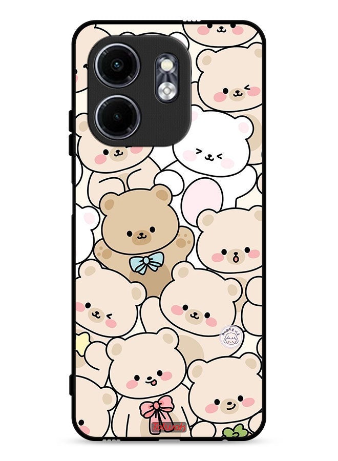 Tolwak Infinix Smart 9 4G Protective Case Cover Bears Pattern - Image 1