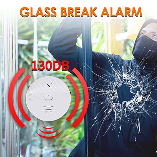 SENCKIT WiFi Door Window Alarm: Smart Window Alarm,Vibration Sensors with 130dB Alarm and Free App Alerts, Compatible with Alexa Google Home, Glass Break Security Alarm Sensor for Kids Garage Office - Image 3