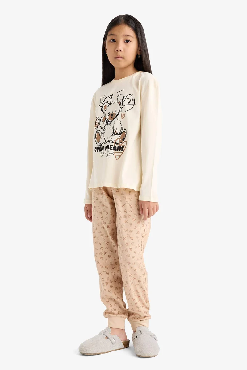 ديفاكتو Girl Regular Fit 2 Piece Pyjamas Set