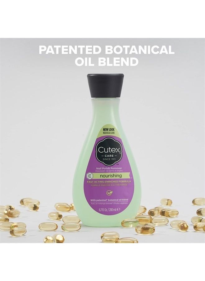 Cutex Nail Polish Remover by Cutex, Nourishing Nail Care, Leaves Nails Looking Healthy, Contains Vitamins E & Apricot Oil, 6.76 Fl Oz  - Image 3