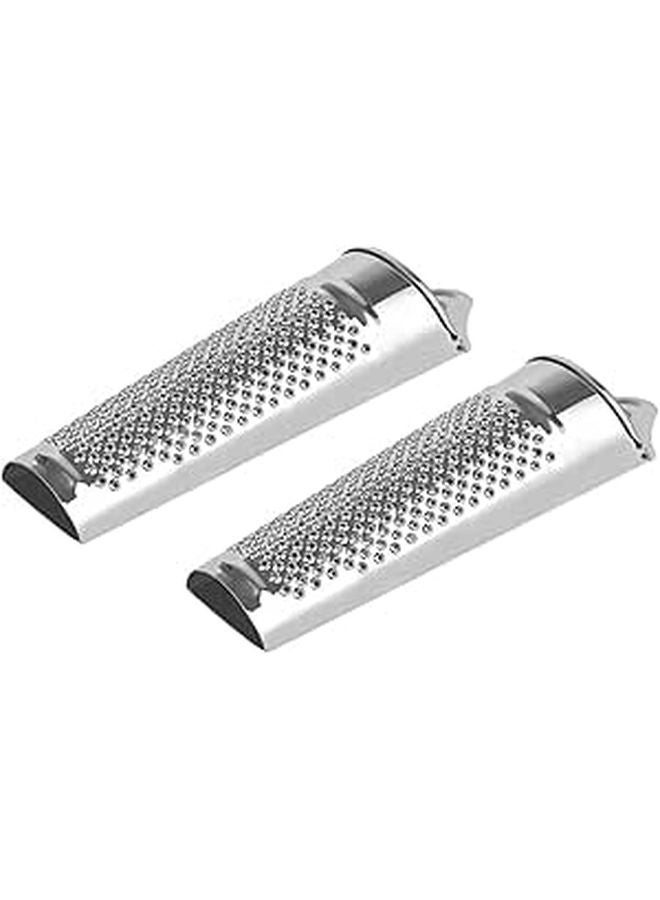 2Pcs Stainless Steel Multi Functional Kitchen Grater For Nuts Ginger Cheese Garlic Vegetables Fruits - Image 1