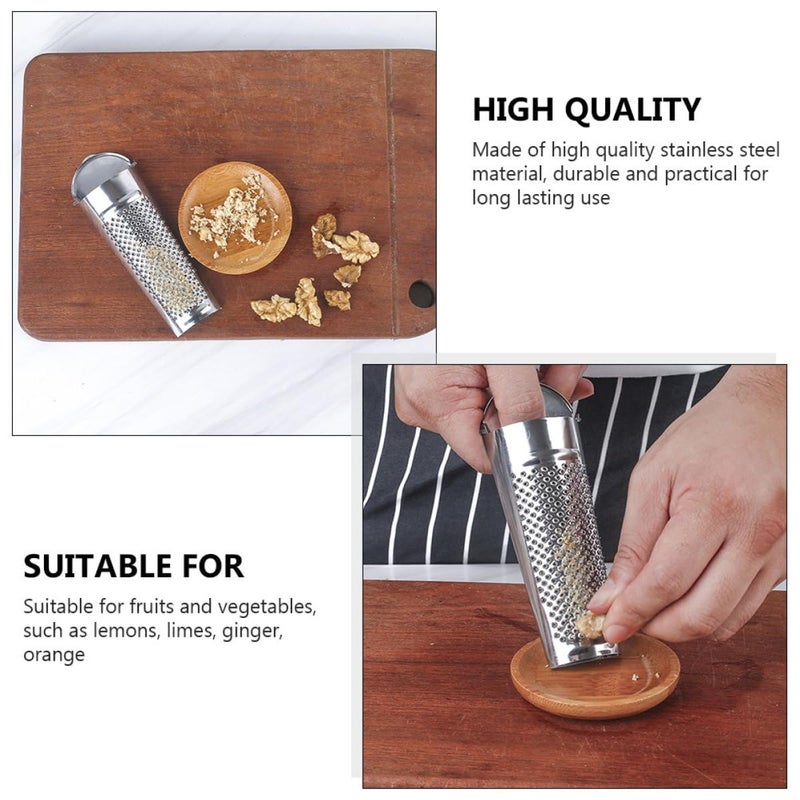 2Pcs Stainless Steel Multi Functional Kitchen Grater For Nuts Ginger Cheese Garlic Vegetables Fruits - Image 4