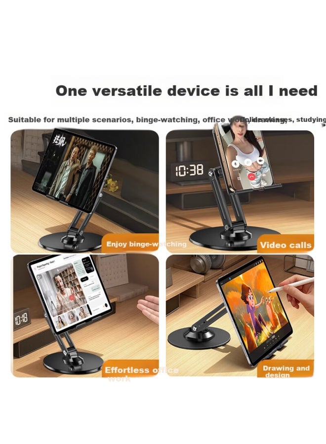 Bzbc Desktop Phone Stand Ipad Tablet Foldable Portable 360° Rotation Three-Axis Adjustable Universal Multi-Functional Live Video Shooting Tablet Phone Support Artifact - Image 5