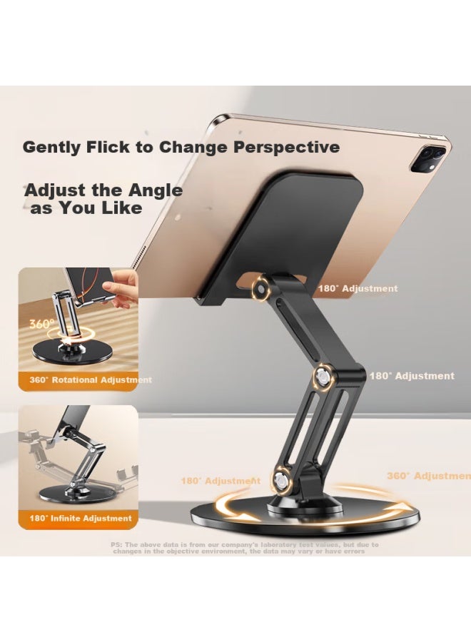 Bzbc Desktop Phone Stand Ipad Tablet Foldable Portable 360° Rotation Three-Axis Adjustable Universal Multi-Functional Live Video Shooting Tablet Phone Support Artifact - Image 4