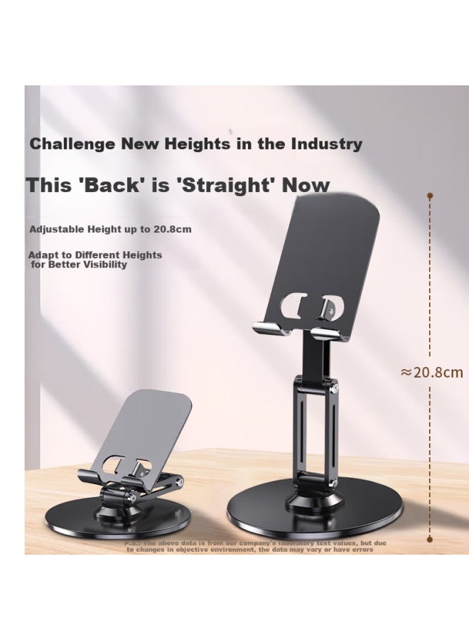 Bzbc Desktop Phone Stand Ipad Tablet Foldable Portable 360° Rotation Three-Axis Adjustable Universal Multi-Functional Live Video Shooting Tablet Phone Support Artifact - Image 3