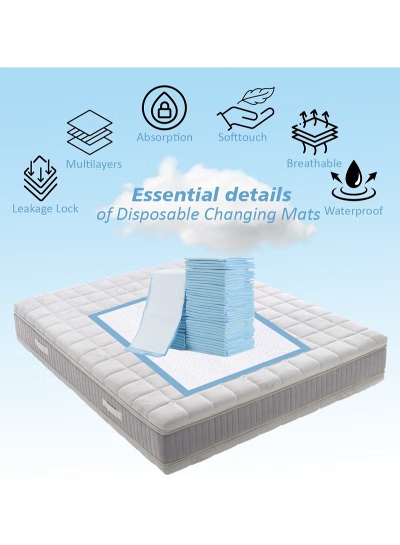 Disposable Changing pads (Pack Of 30) for Baby 60 cm X 45 cm Soft Ultra Absorbent Waterproof Diaper - Image 5