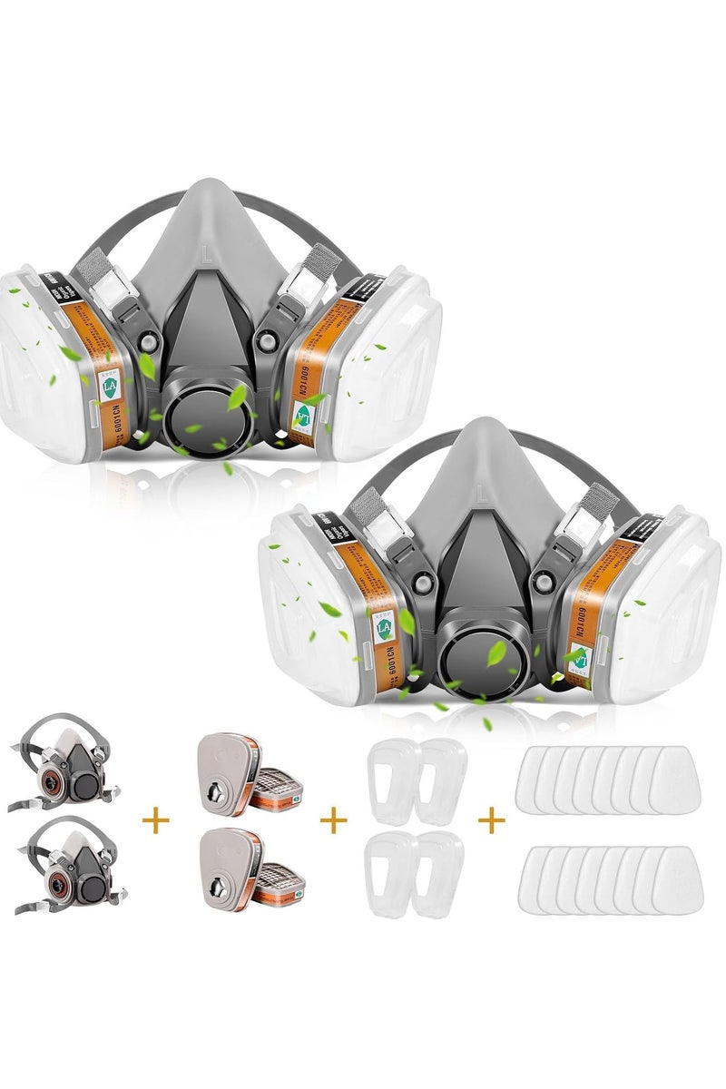 Arabest Gas Masks Survival Nuclear and Chemical, Full Face Gas Mask with Activated Carbon Filter - Image 1