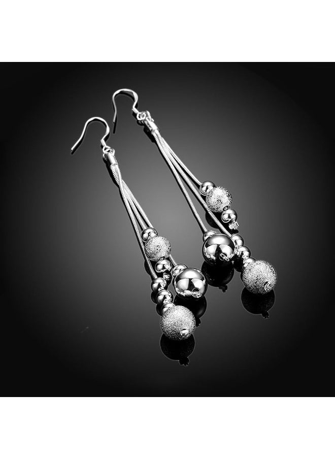 YELLOW CHIMES - 1 Yellow Chimes Long Threads with Beads Alloy Tassel Earring for Women  Gi|1 Yellow Chimes Gold-Plated Heart Design Threader Earrings For Women  Girl - Image 1
