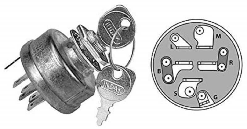Rotary 12752 Ignition Switch with Keys
