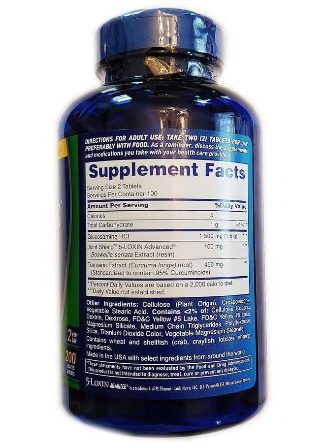 Osteo Bi-Flex Triple Strength + Turmeric 200 Tablets With Glucosamine Hci And Turmeric Curcumin Joint Supplement For Men And Women  - Image 3