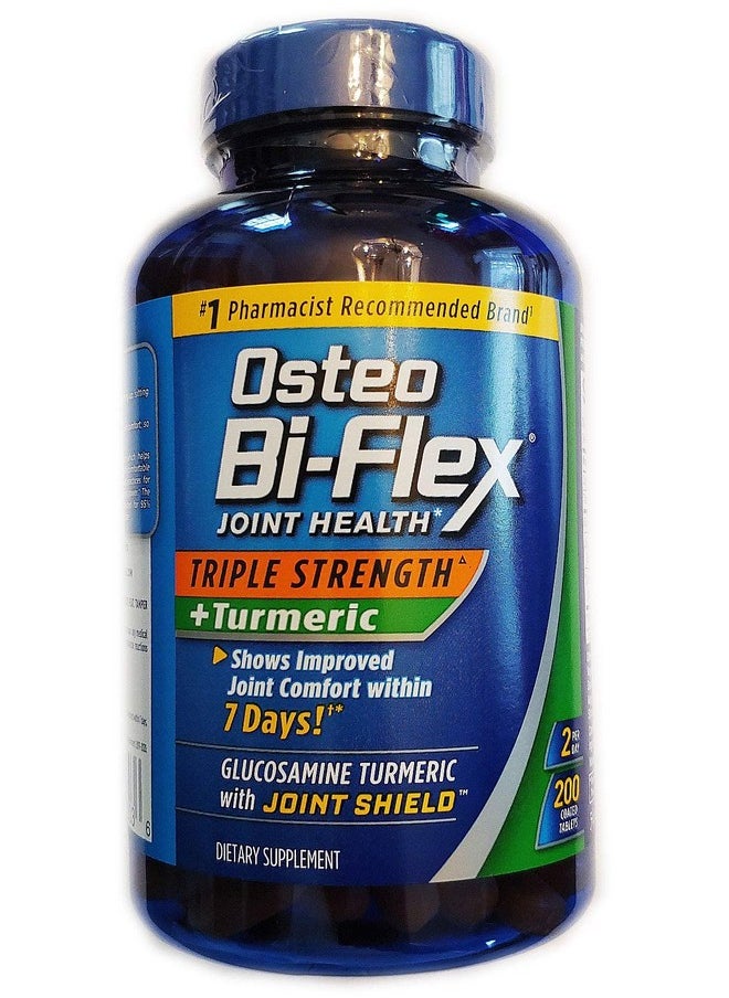 Osteo Bi-Flex Triple Strength + Turmeric 200 Tablets With Glucosamine Hci And Turmeric Curcumin Joint Supplement For Men And Women  - Image 2