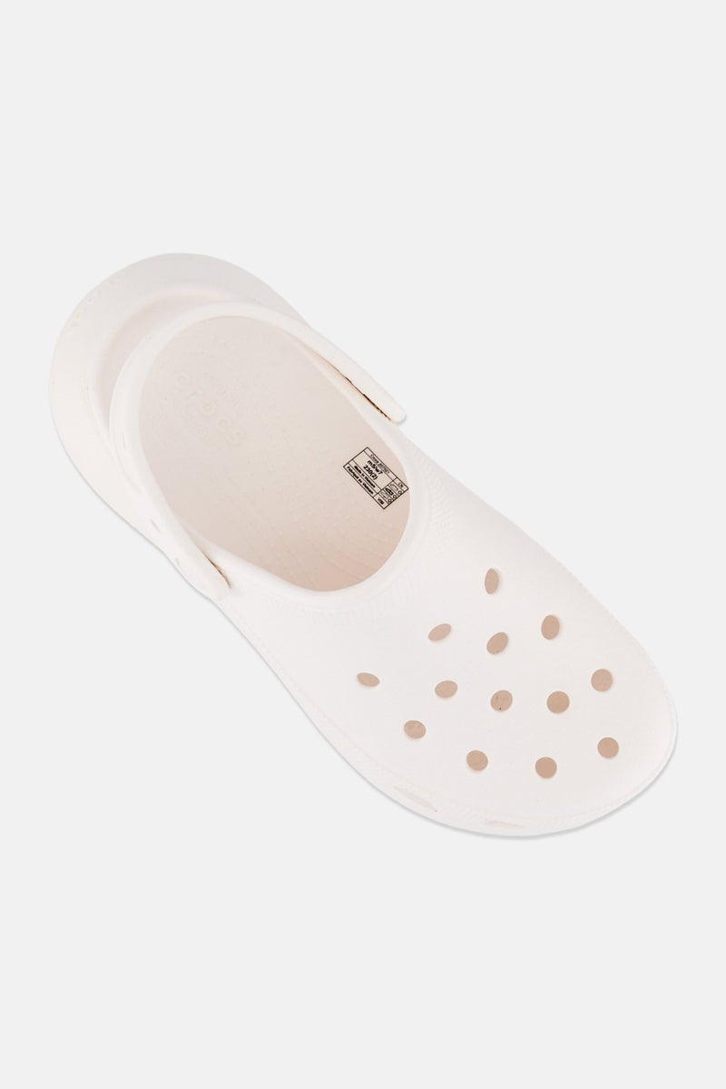 crocs Women Classic Crush Clogs, White - Image 3