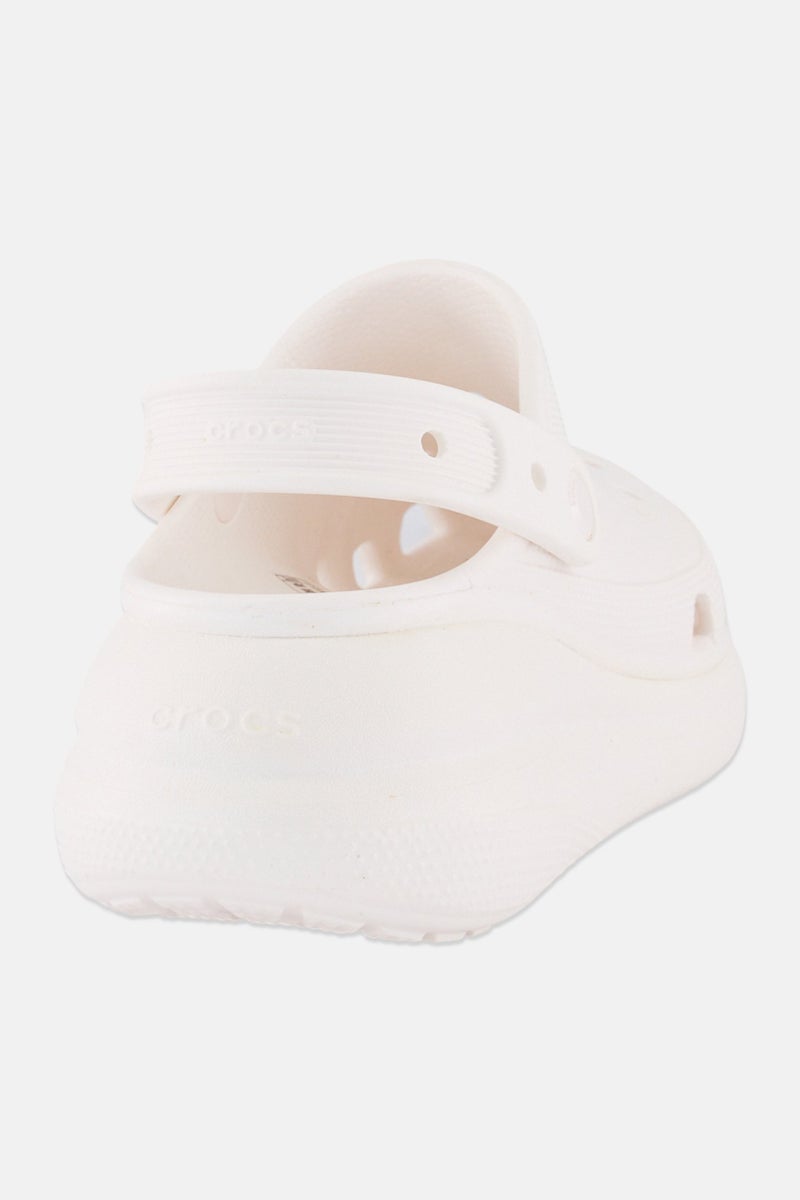 crocs Women Classic Crush Clogs, White - Image 2