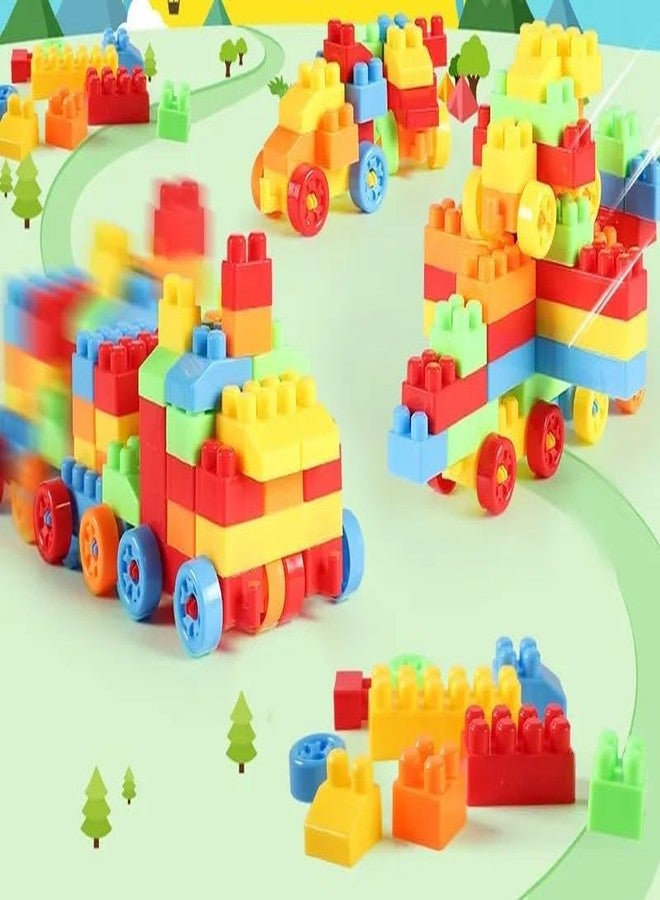 ARIZON ENTERPRISE ARIZON Interlocking Blocks Smart & Fun Activity Puzzle Game for Kids with 100+ Pieces. Ignite Imagination and Creativity with This Educational Toy Set.(Premium Pink Bag Packing) - Image 5
