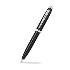 Sheaffer PEN SHEAFFER 100 G9338 GLOSSY BLACK LACQUER WITH CHROME PLATED TRIMS BP WITH BUSINESS CARD HOLDER