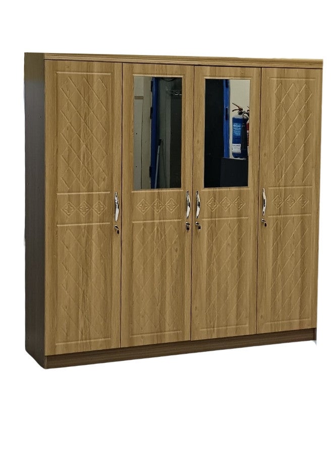 ALWASIT HOME Door Wooden Wardrobe Cabinet Cupboard Engineered Wood Perfect Modern Stylish Heavy Duty  - Image 1