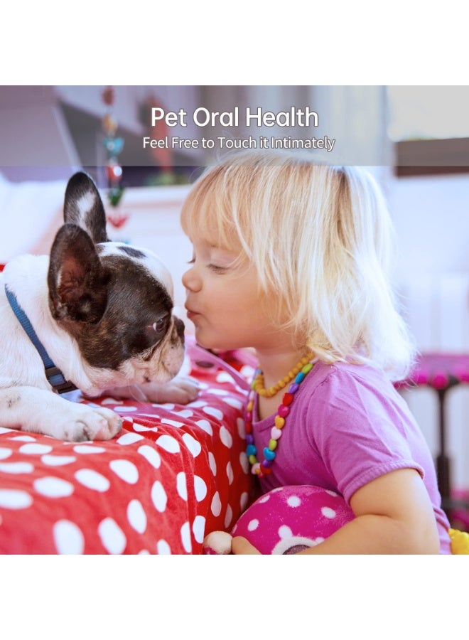 2-Piece Set Of Pet Finger Teeth, Dog Toothbrush With 135 º Wrap Around Bristles For Teeth, Pet Finger Toothbrush Suitable For Teeth Care Of Puppies, Cats, And Small Dogs (Pink， Blue) - Image 5