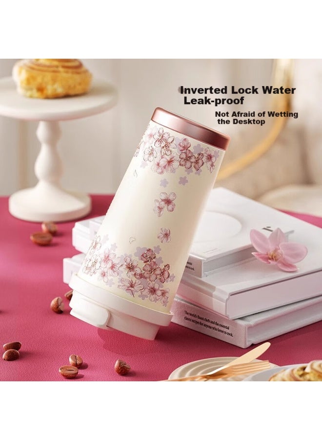 Vanow Coffee Mug Insulated Cup, High-Value Birthday Gift For Women, Ceramic Inner Liner, Straw Water Cup, Large Capacity, With Strap - Image 2