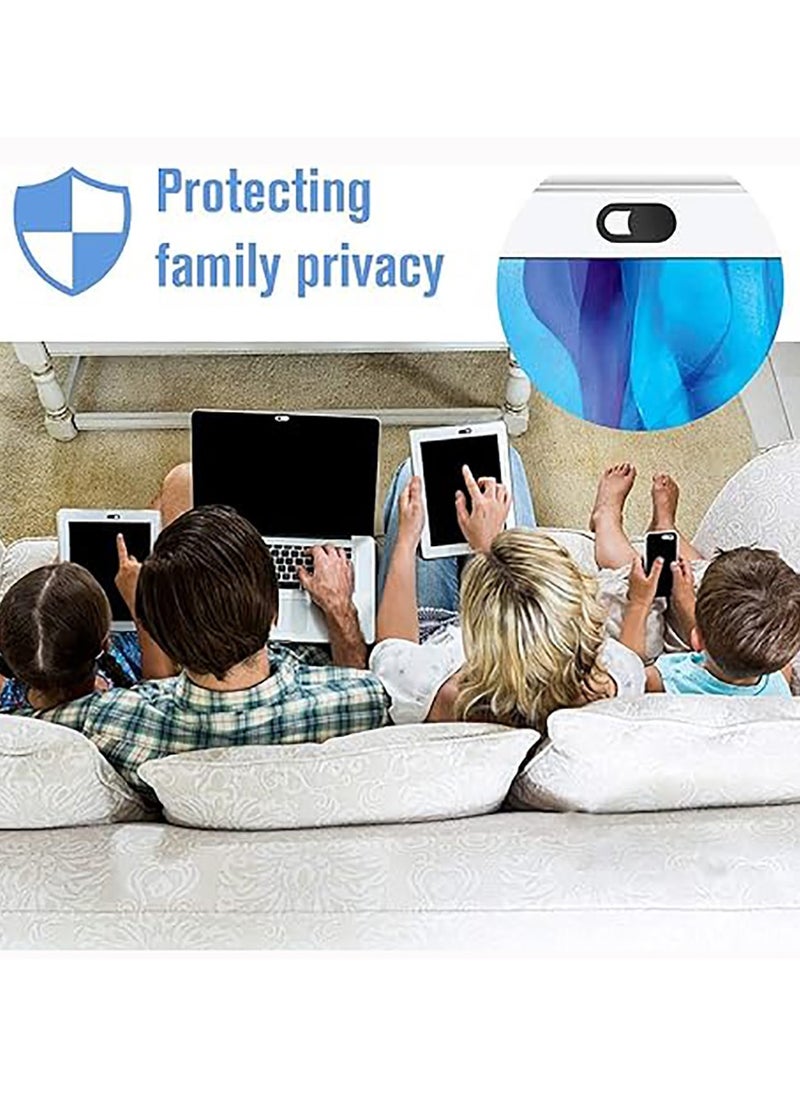 Generic - 6pcs Webcam Cover Ultra Thin for Laptop, PC, Computer, Apple MacBook, iPad, Cell Phone, etc. 0.027inch thick net block to protect your privacy and security （Black） - Image 1