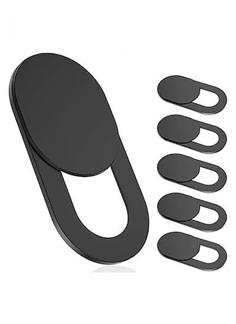 6pcs Webcam Cover Ultra Thin for Laptop, PC, Computer, Apple MacBook, iPad, Cell Phone, etc. 0.027inch thick net block to protect your privacy and security （Black）