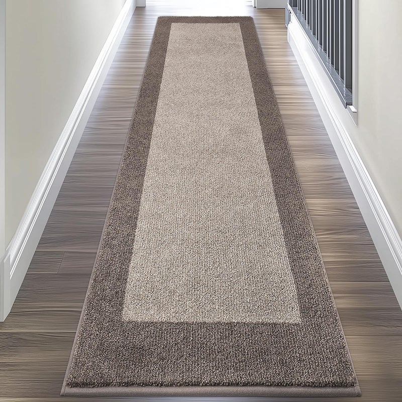 DOMUSTEX Machine Washable Kitchen Rug 24" x 96", Non Slip Kitchen Mat for Floor, Absorbent Entrance Runner Rug for Bedroom, Hallway, Bathroom, Door (Roll Packing) - Image 1