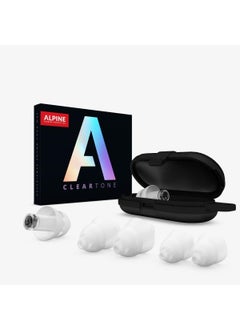 Alpine Alpine ClearTone - High Fidelity Ear Plugs for Concerts, Noise Sensitivity and More - 21dB - Soft & Comfortable - Comes with 3 Sizes: S/M/L - Earplugs for Noise Reduction - Black 