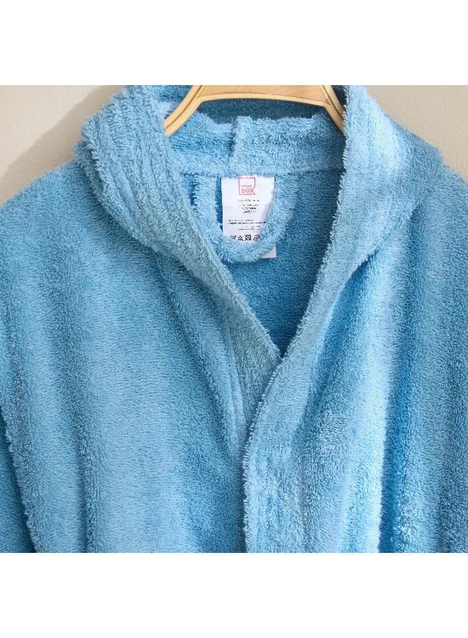 Home Box Essential Hooded Kids Bathrobe - Medium