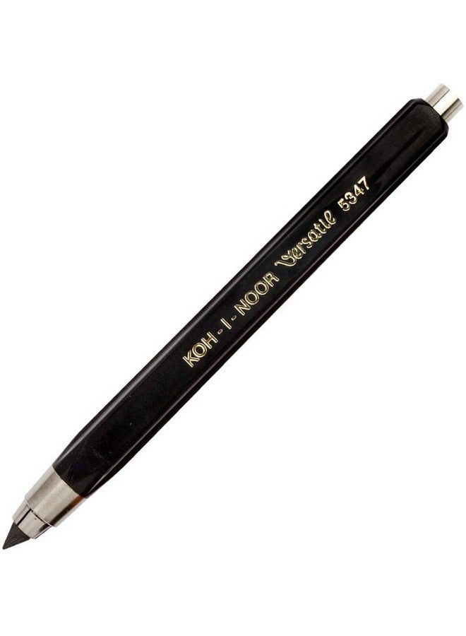 كوه-آي-نور حامل رصاص ميكانيكي من Koh-I-Noor Hardtmuth برصاص 5.6 مم × 120 مم، أسود مع مشبك، 1 من كل قطعة (5347PN1005KK)