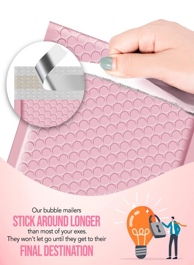 GSSUSA Bubble Mailers 6x10 Inches 100 Pack Size 6x9” Bubble Mailer Envelopes Small Packaging Mailing Envelope Bags Shipping Bag Bulk Pack Self Seal Package Mail Packing Business Supplies, Sakura Pink - Image 5