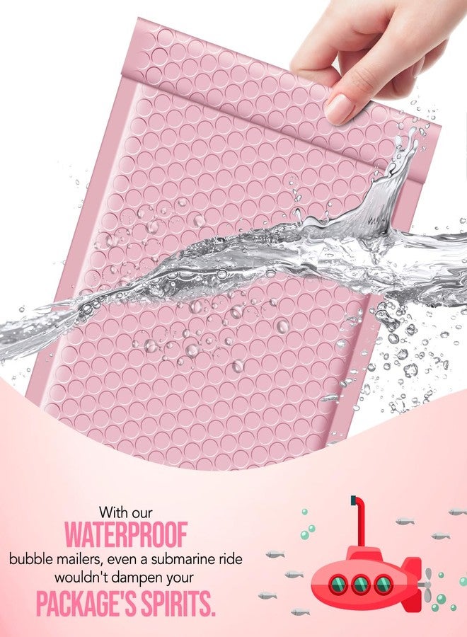 GSSUSA Bubble Mailers 6x10 Inches 100 Pack Size 6x9” Bubble Mailer Envelopes Small Packaging Mailing Envelope Bags Shipping Bag Bulk Pack Self Seal Package Mail Packing Business Supplies, Sakura Pink - Image 4