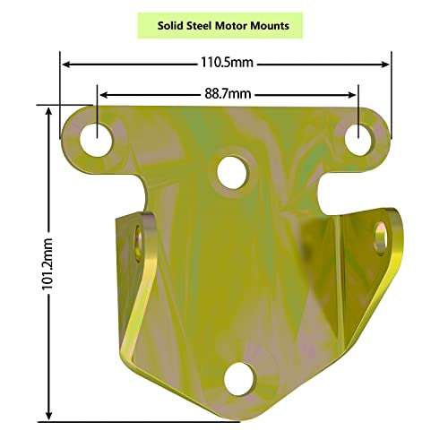 Moker SBC/BBC Frame and Motor Mount Kit - Chevy V8 Solid Steel Frame Mounts Motor Mounts for SBC 283 327 350 400 Small & Big Block Chevy Engines Off Road Racing - Image 2