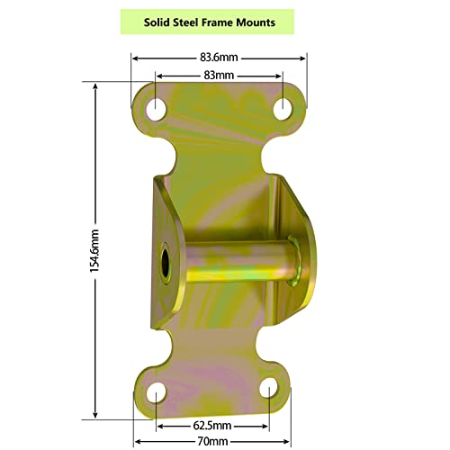 Moker SBC/BBC Frame and Motor Mount Kit - Chevy V8 Solid Steel Frame Mounts Motor Mounts for SBC 283 327 350 400 Small & Big Block Chevy Engines Off Road Racing - Image 3