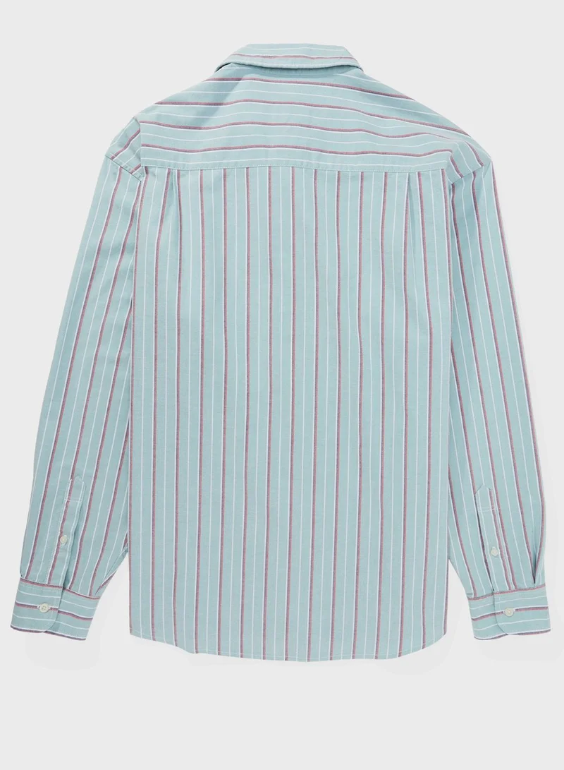 American Eagle Striped Relaxed Fit Shirt