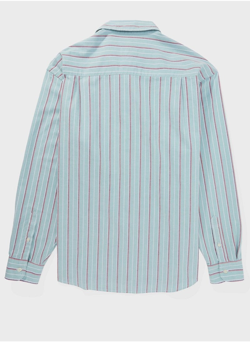 American Eagle - Striped Relaxed Fit Shirt - Image 1
