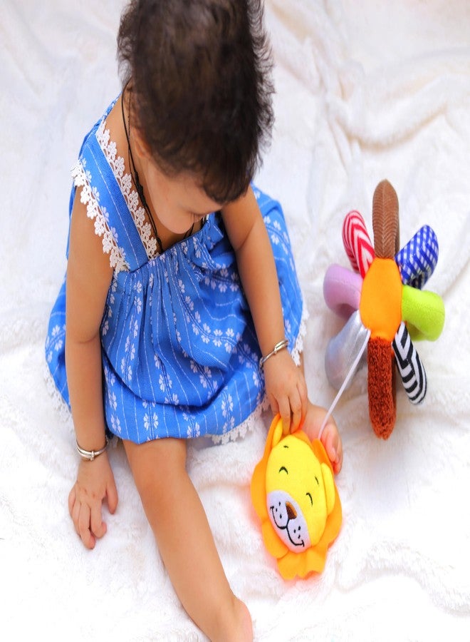 JoyCrate Hide and Seek Ball for Baby | Peekaboo Toy for Babies | Fabric Cage Ball for Object Permanence | Safe Teething-Friendly Balls for Babies | Soft Toy for Early Sensory Play - Image 2