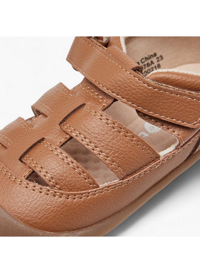 Barefeet Boys Panelled Sandals with Hook and Loop Closure  - Image 4