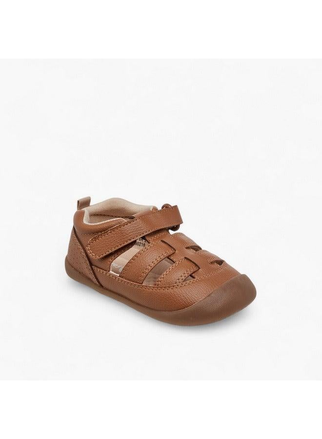 Barefeet Boys Panelled Sandals with Hook and Loop Closure - Image 1