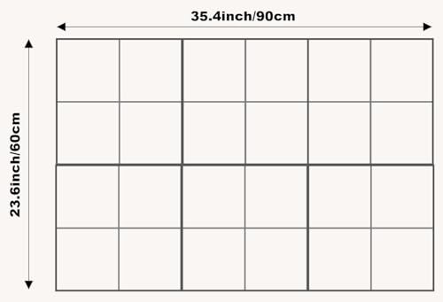 DECORITA Cork Board 24 x36 Alternative 6 Pack Felt Wall Tiles with Safe Removable Adhesive Tabs Cork Boards for Walls Home Office Pin Board Tack Board Cork Board Gray Blue - Image 3