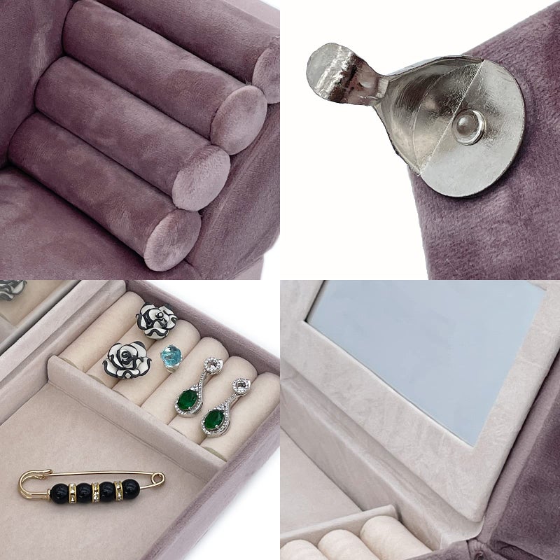 Yikko 1/6 Sofa Cushions for Dollhouse Living Room or Bedroom Decor, 12inch Dolls Accessories, Furniture for Blythe-Doll, Gift for Women Jewelry Box - Image 3