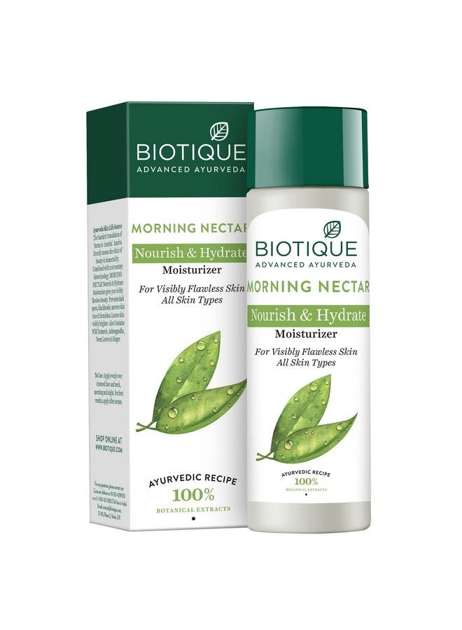 Biotique Morning Nectar Flawless Skin Moisturizer For All Skin Types 190Ml (Pack Of 2) - Image 2