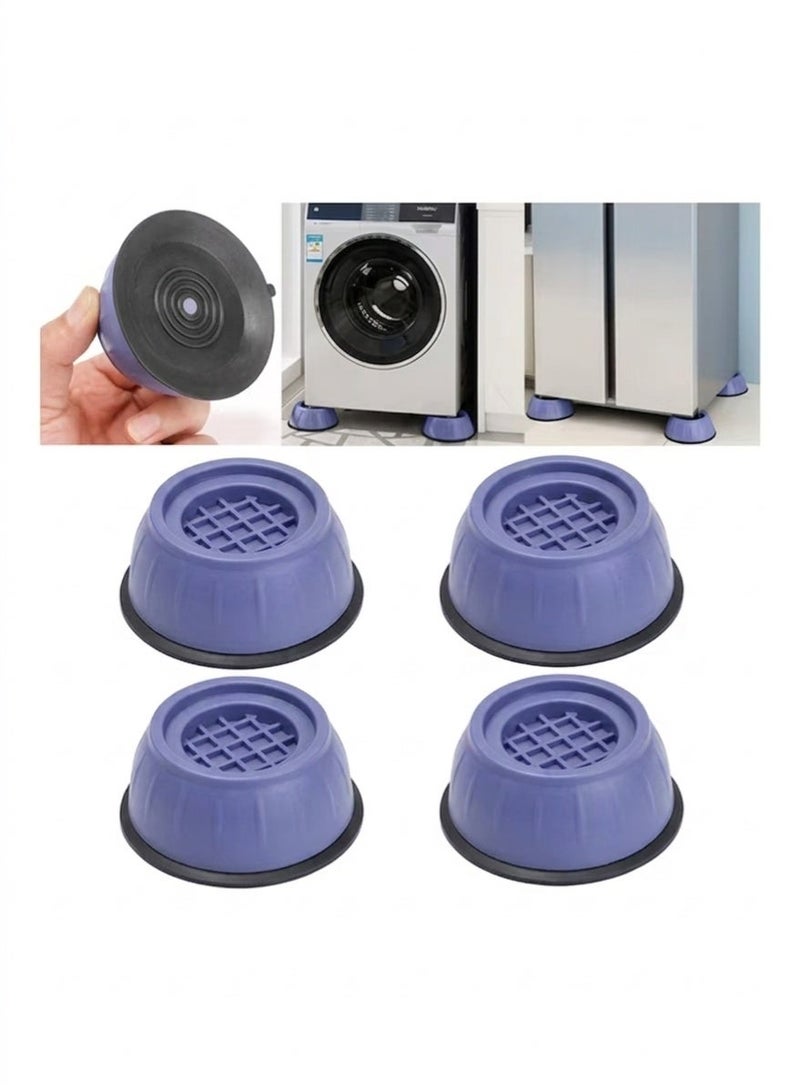 Set of 4 Anti-Vibration Washing Machine Pads – 10.5 cm | Multicolour Heavy-Duty Anti-Slip Rubber Feet for Washers & Dryers - Image 2