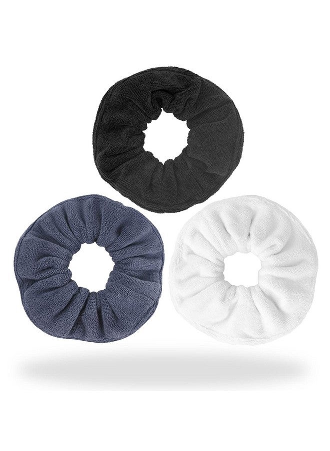 wokelai Hair Drying Towel Scrunchies Terry Cloth Scrunchie Large Microfiber Hair Ties For Frizz Free Women Girls Thick Fuzzy Scrunchy Bobbles Hair Bands Ropes Ponytail Holder Wet Hair Accessories - Image 1