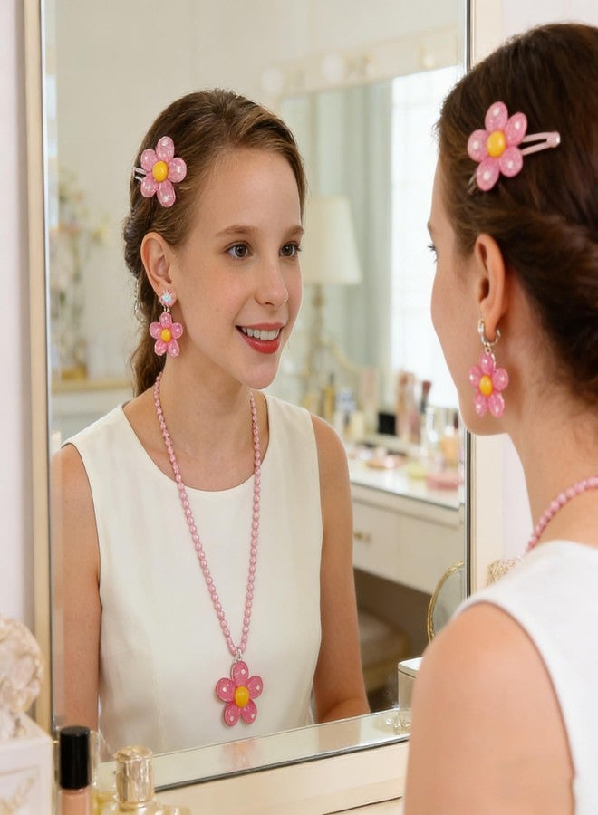 squishy 10Pcs Necklace Set for Girls, Girls Jewellery Gift Sets, Floral Jewellery Gift Set for Young Fashion Enthusiasts, Ideal for Birthday Parties and Themed Celebrations, Decorative Accessories - Image 3