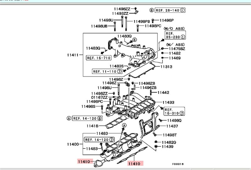 Wivplex Intake and Exhaust Manifold Gasket Set for Mitsubishi - Image 5