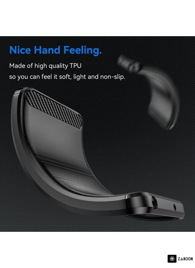 Green Tiger For Xiaomi 13 Ultra Carbon Fiber Brushed Texture TPU Case(Black)  - Image 4